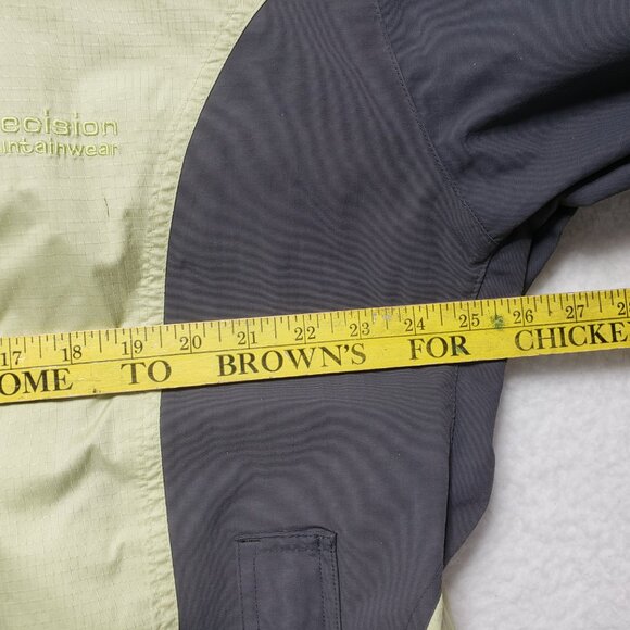 Precision Mountainwear Ski Jacket Coat Womens size XL Greenish & Black Hooded - Picture 7 of 14